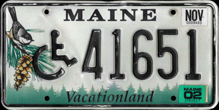 Maine - 2002
                            Handicapped