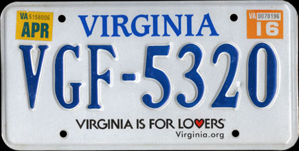 Virginia - 2016 Passenger/Rental Car Virginia - 2016 Passenger/Rental Car